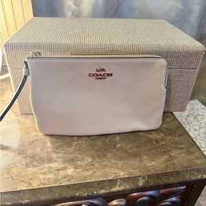 Coach Light Beige Wristlet